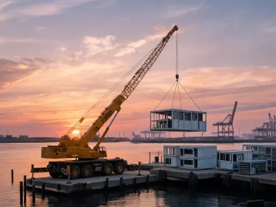 All terrain crane port module