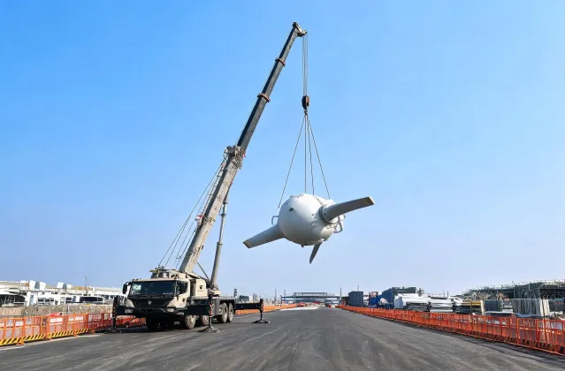 Wind component handling crane
